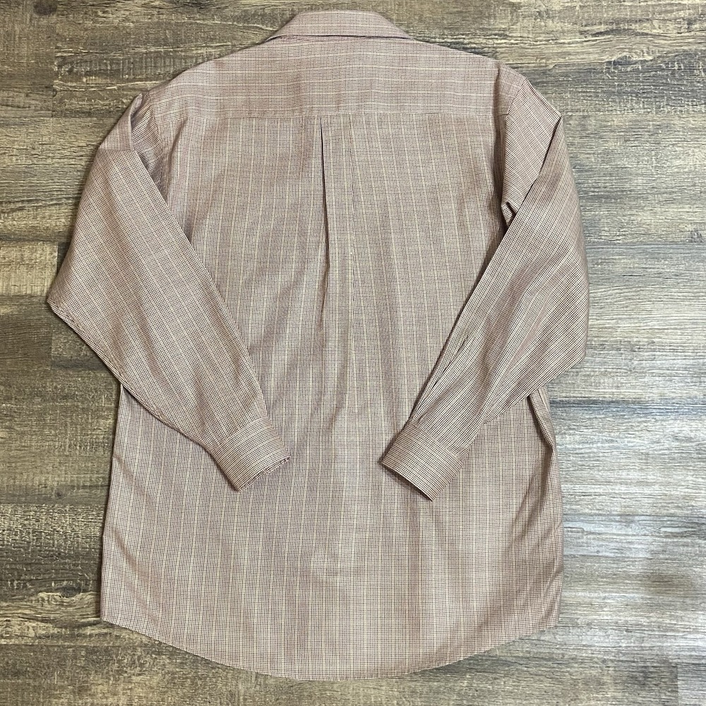 Jos. A.Bank Men's Medium Dress Shirt Houndstooth Preppy Officecore Quiet Luxury - Picture 4 of 10